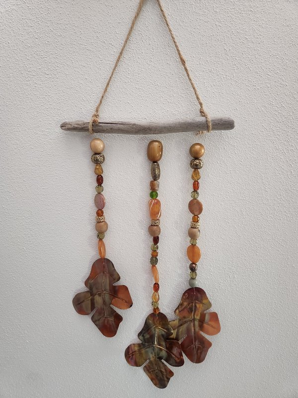 Gold tin leaf wall decor