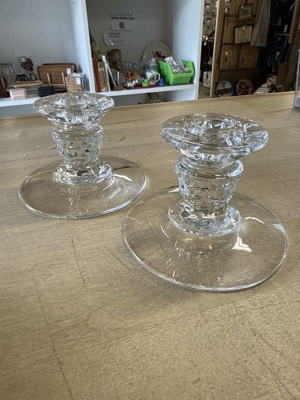 Fostoria American Candlestick Holders