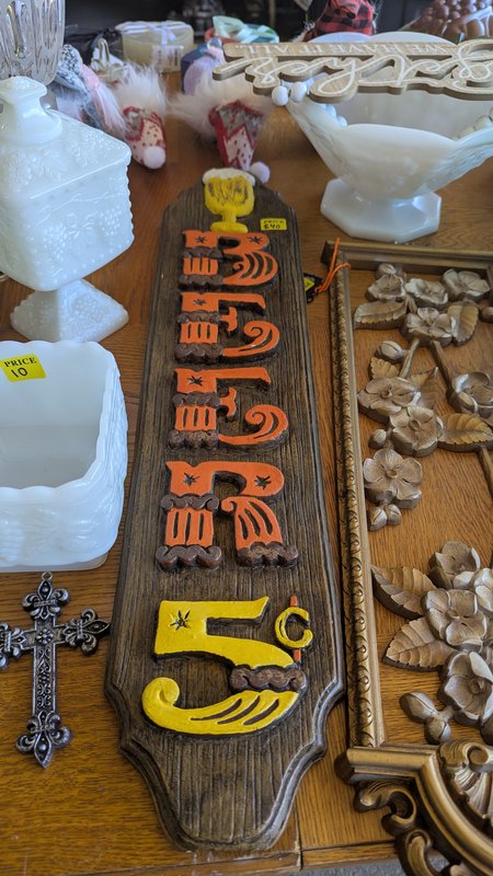 Chalkware Beer Sign