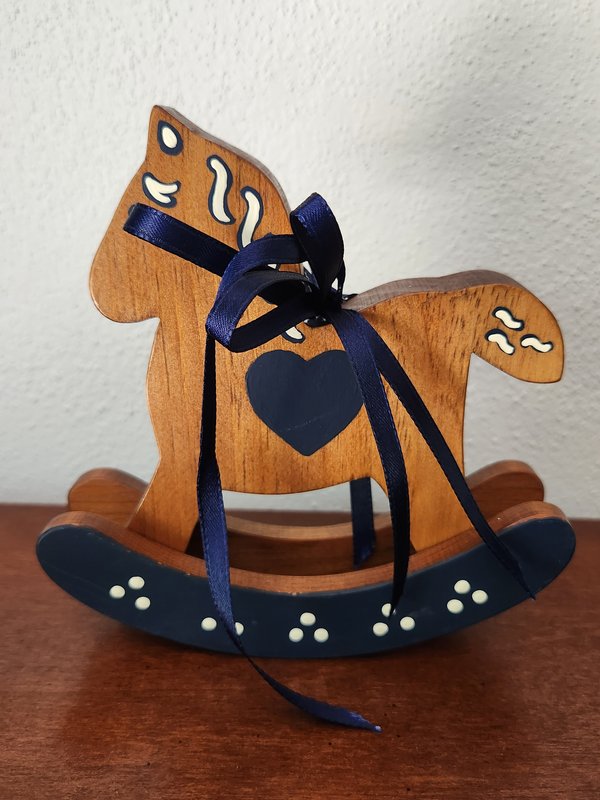 Wooden rocking horse