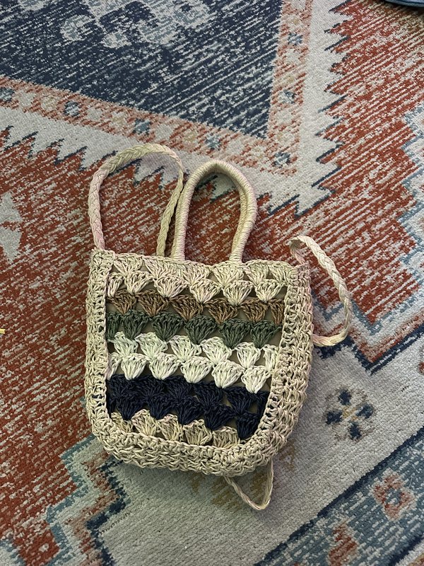 Rattan purse
