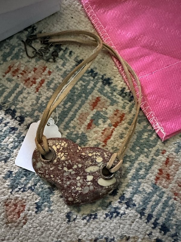 stone heart necklace