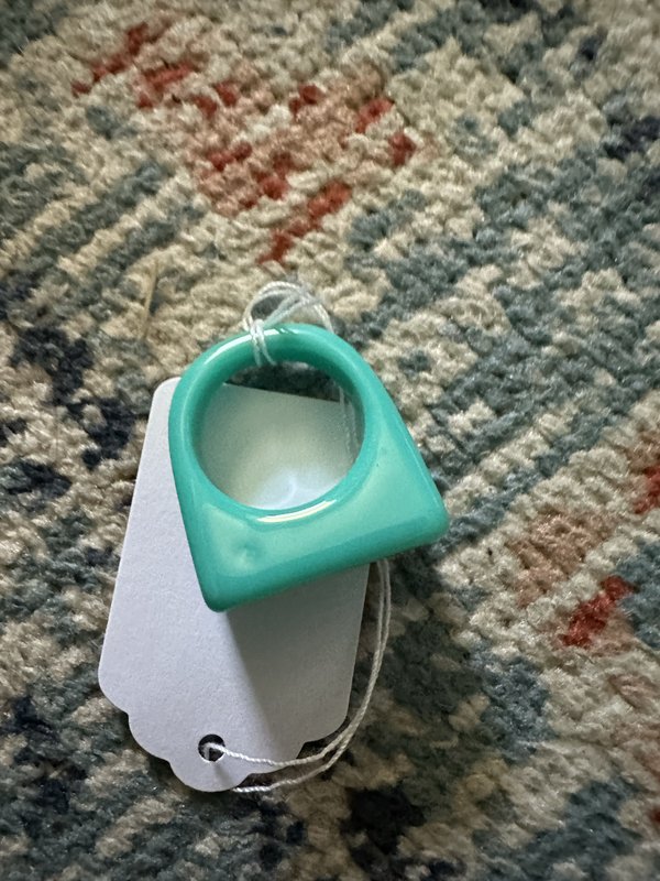 acrylic ring 5(teal)