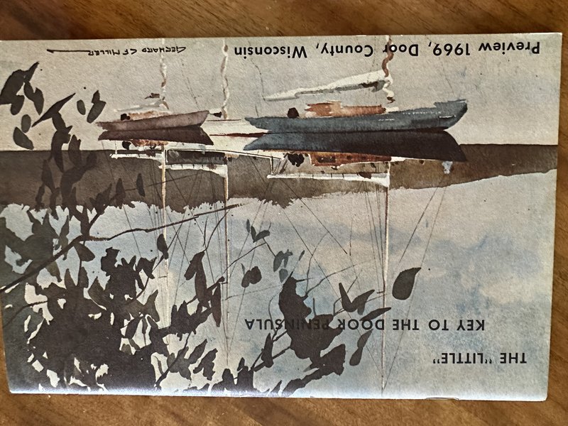 Preview 1969 The "Little" Key to the Door County Peninsula Gerhard Miller Painting