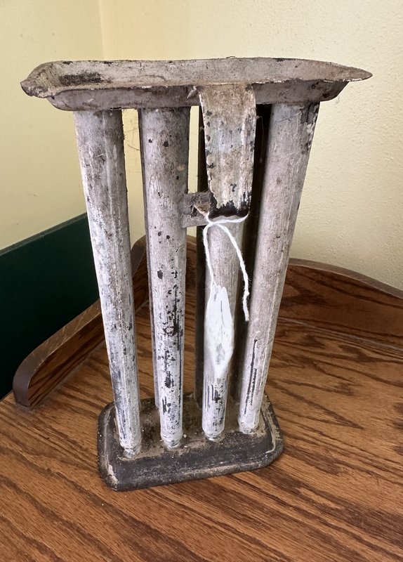 Antique Primitive metal 8 candle Mold
