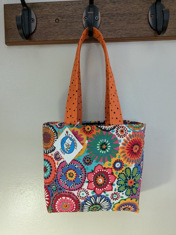 Tote Bag ~ Orange Swirls