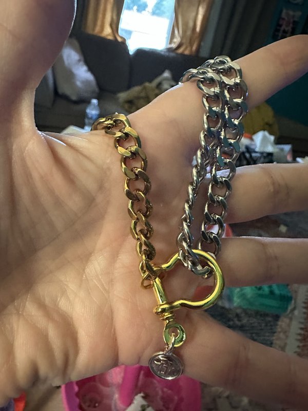 mixed metal necklace