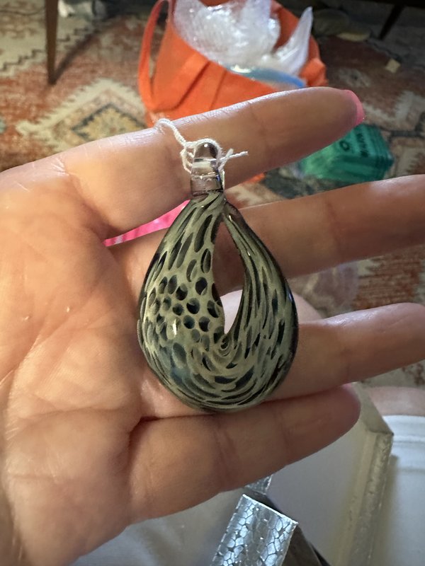 sage glass. pendant