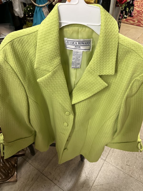 Jessica Howard Petite Lime Green jacket