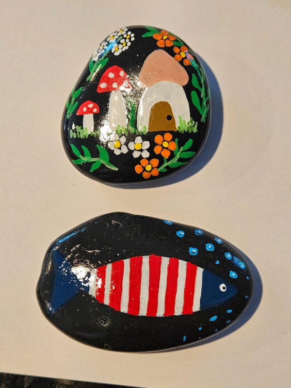 Hand-Painted Stones