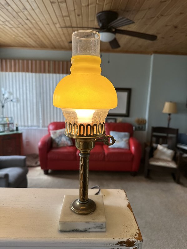 Pair of 1950's lamps