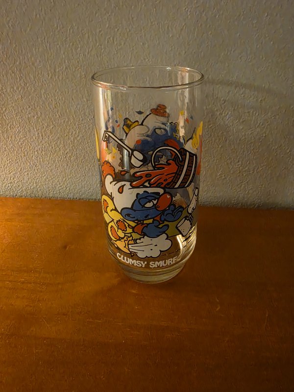Smurfs Drinking Glass