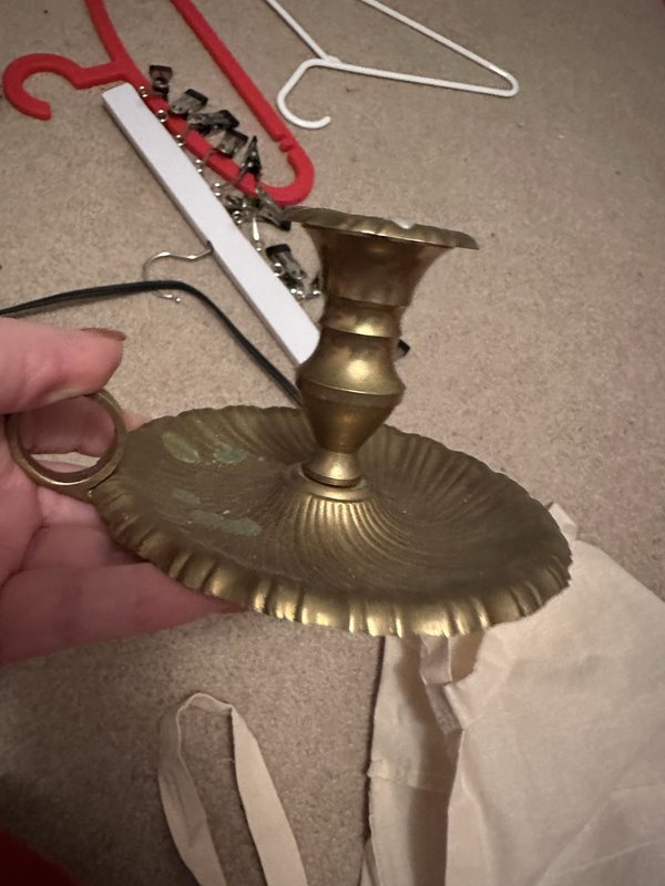 Brass candle holder