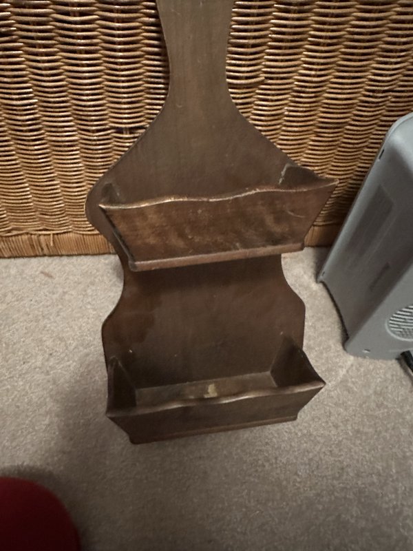 Wooden hanging shelf