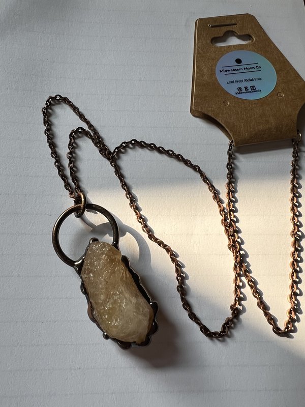 Copper Citrine Necklace