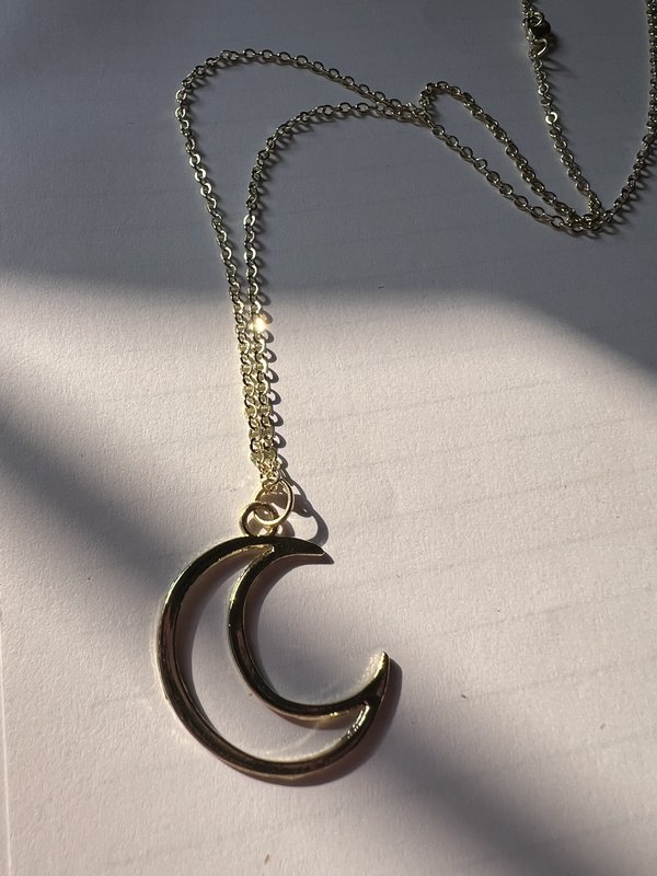 Gold Moon Necklace