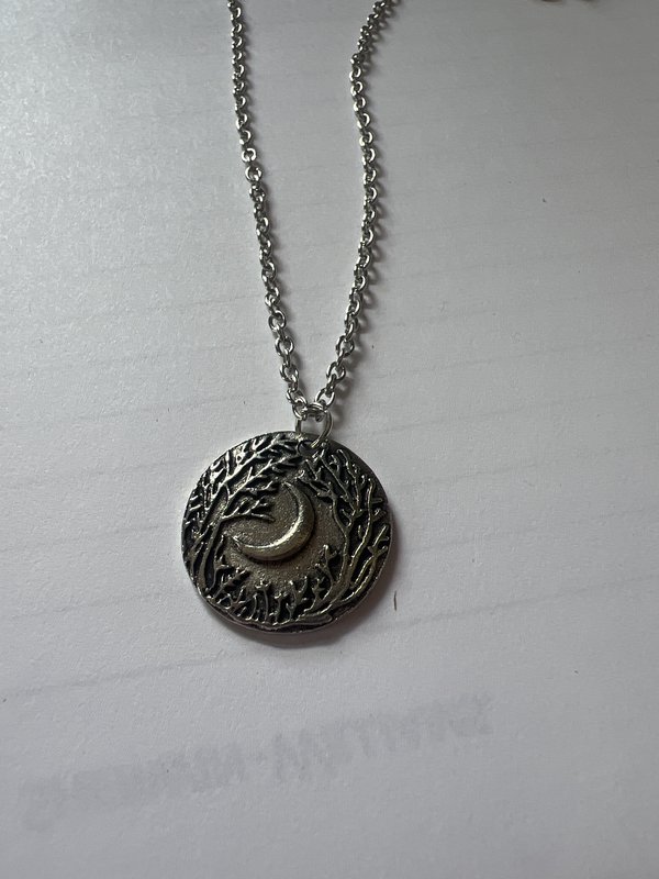 Silver Moon Necklace