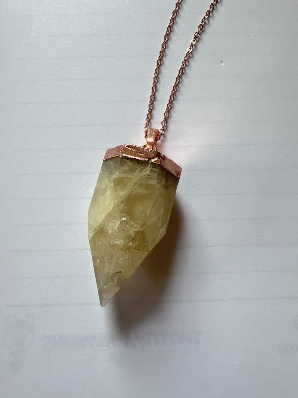 Copper Citrine Necklace