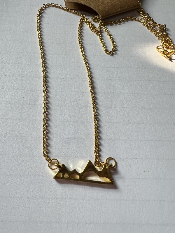 Small Gold Mountain Necklace