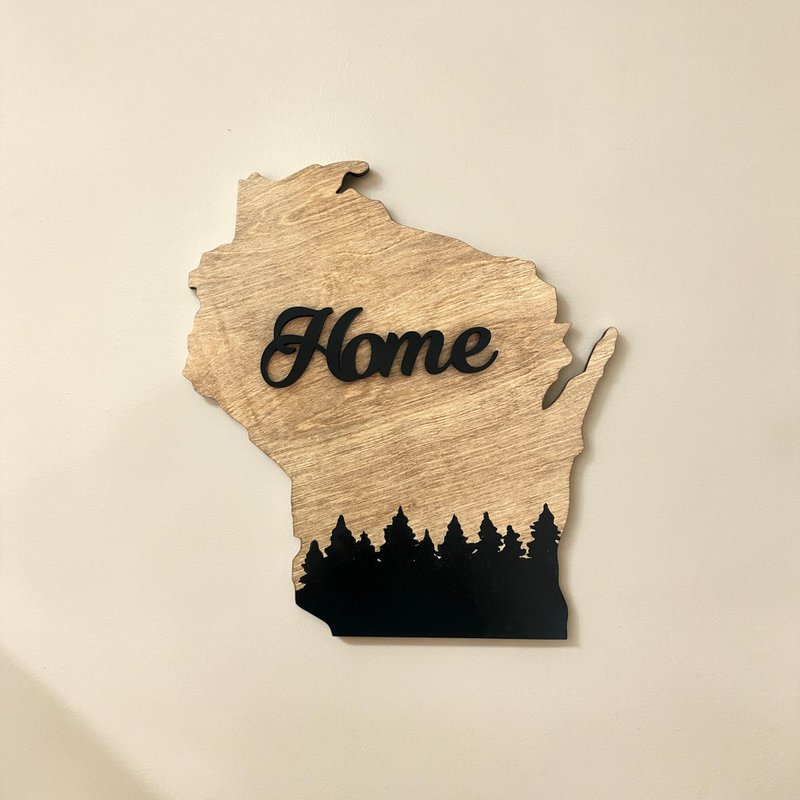 Wisconsin Cutout Home with Pines