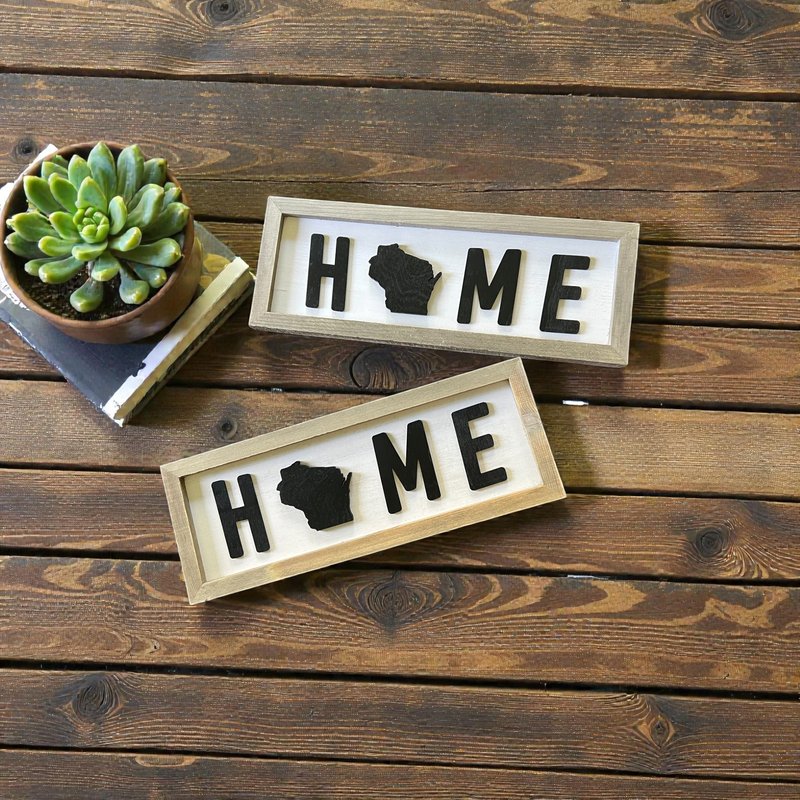 Wisconsin Home Wall Hanging