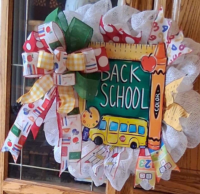 Back to School Mesh Wreath
