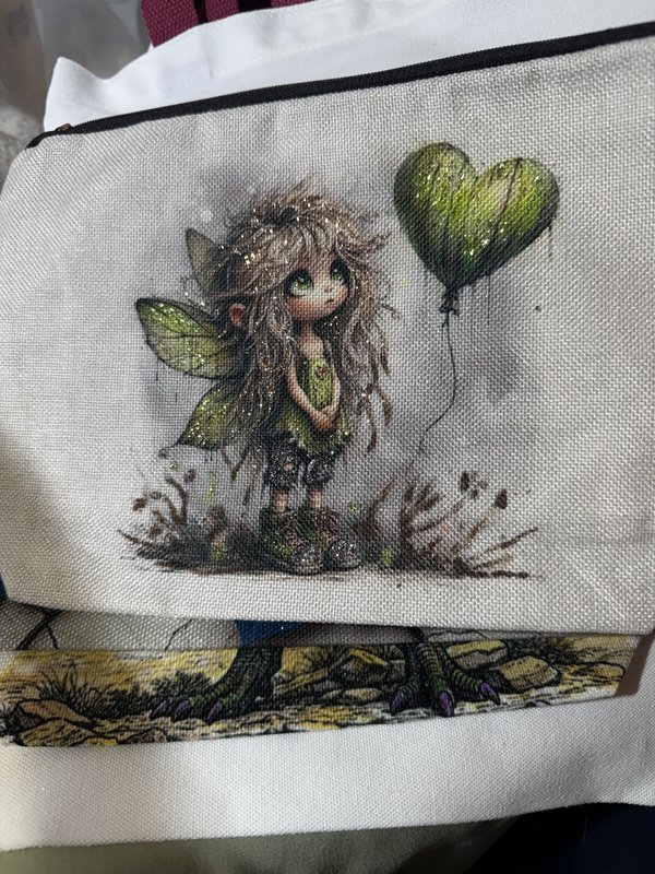 Embellished Bag Lime Green Fairy