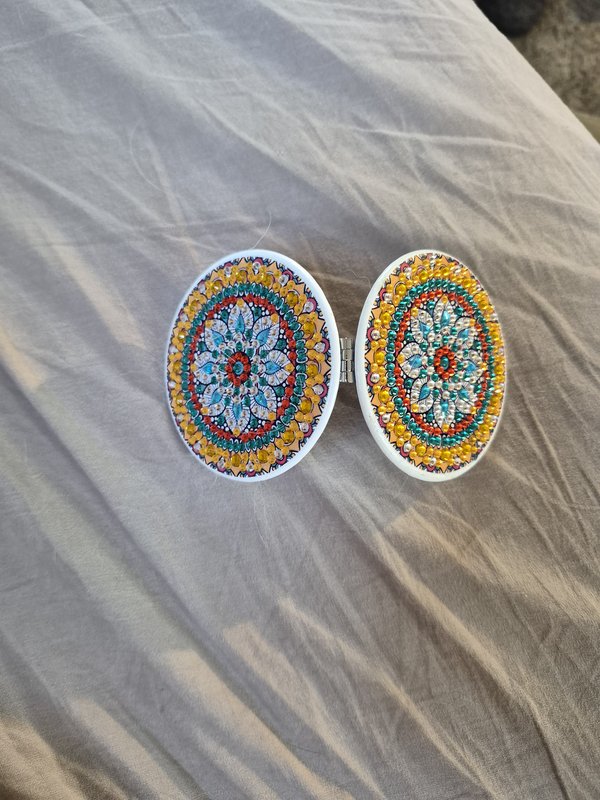 Mandala Diamond Art Compact Mirror R2