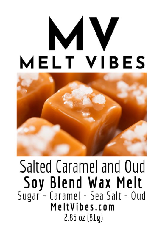 Salted Caramel and Oud Wax Melt