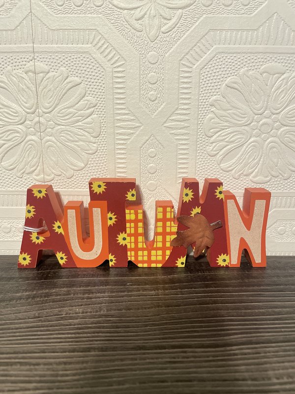 Autumn Fall Sunflower Block Decor
