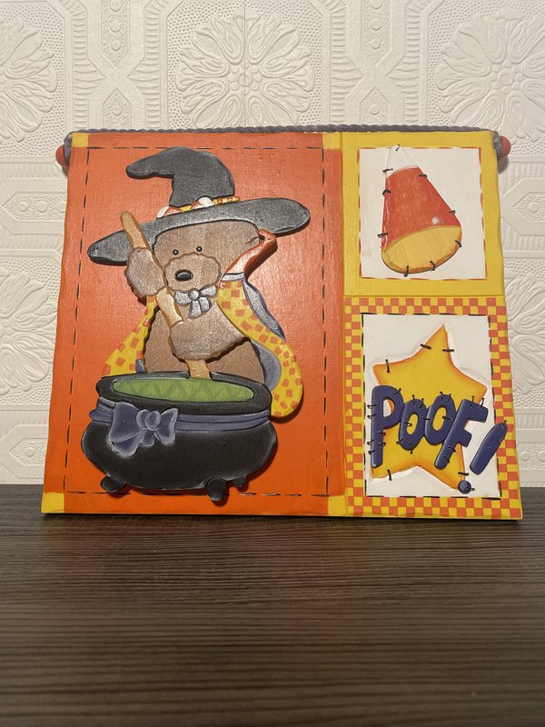 Halloween Wooden Wall Decor Plaque