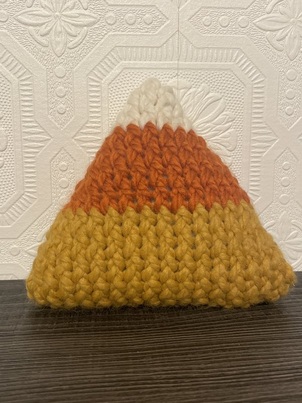 Loom Knit Candy Corn Plush