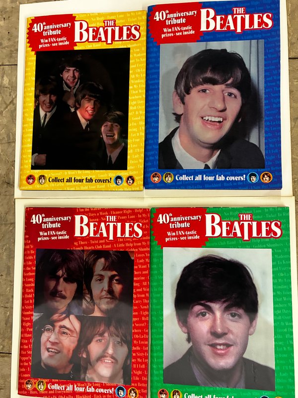 Beatles Anniversary Tribute 4 books with CDs
