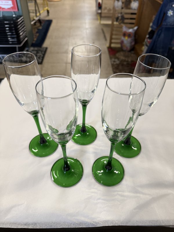 (5) Luminarc Champagne Flutes
