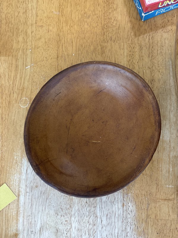Small wood bowl
