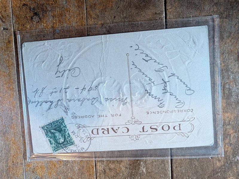 Antique A New Years Caller Postcard