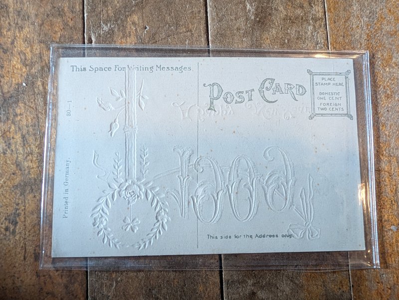 Antique 1909 A Happy New Year Postcard