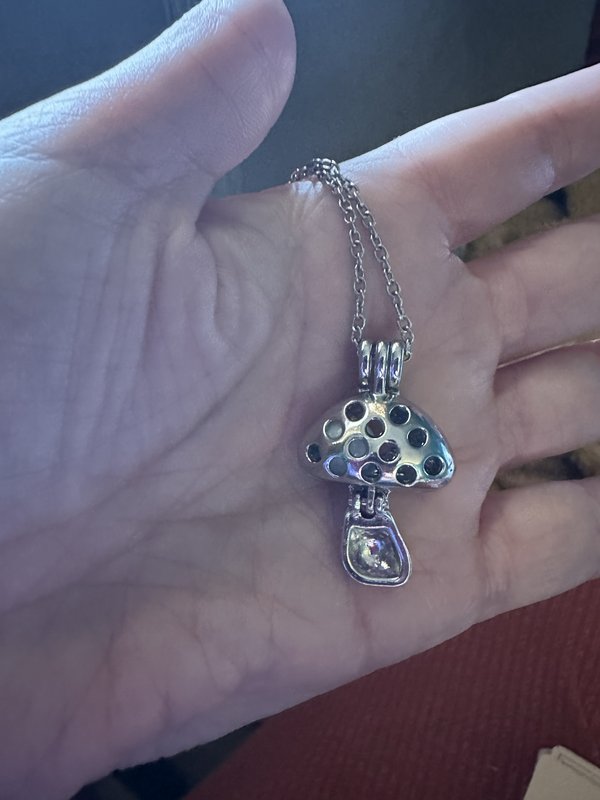 mushroom necklace
