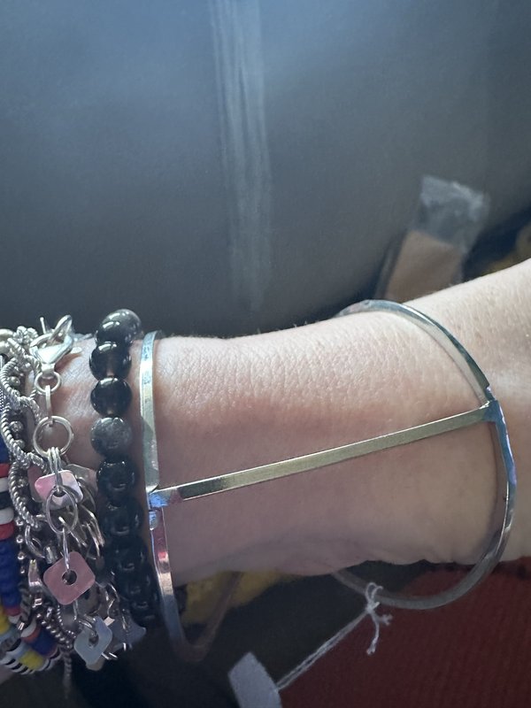 wide silver cuff