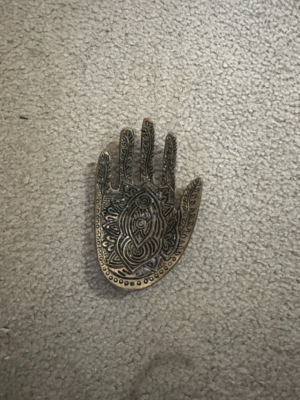 Hamsa hand brass
