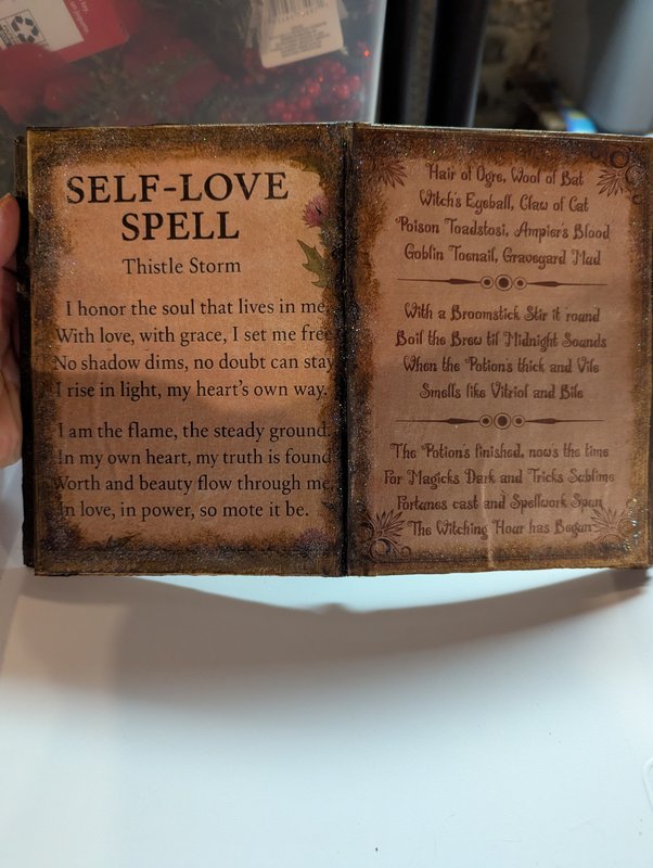 Potions & Brews Decorative Spell Book Prop