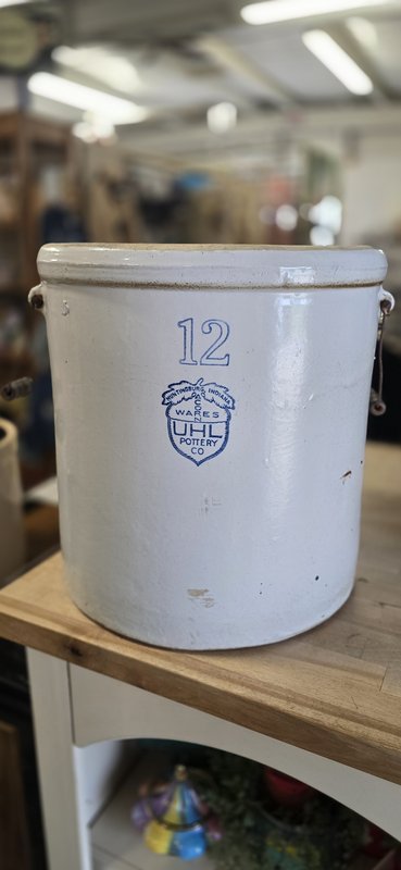 Vintage UHL Pottery Stoneware Crock