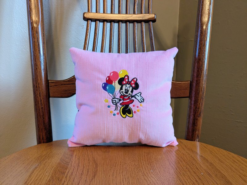 Corduroy Minnie Pillow