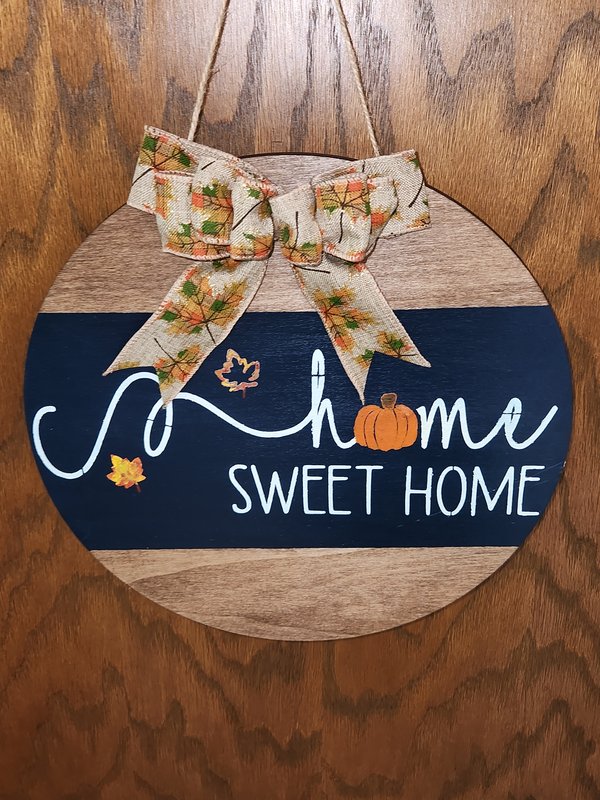 Home Sweet Home door sign