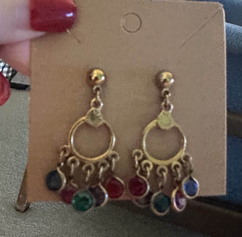 gold dangly earrings
