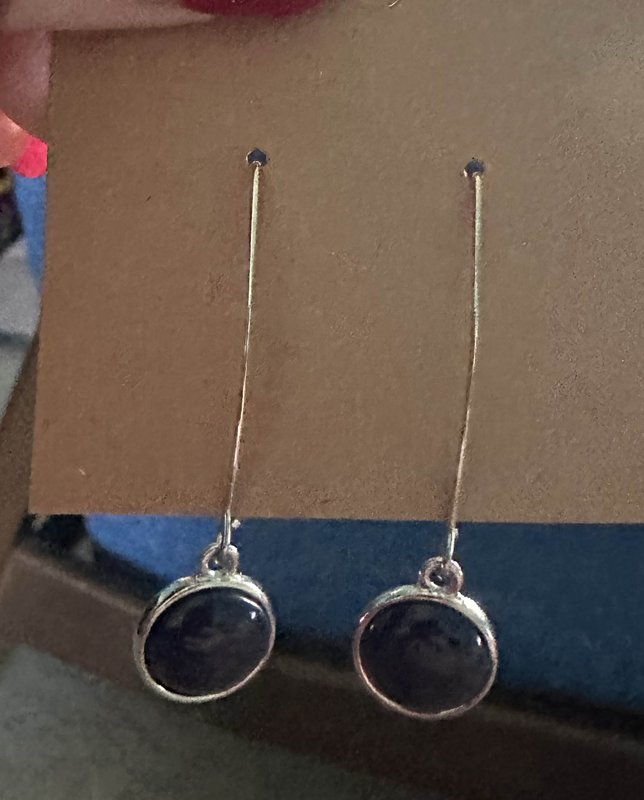 blue dangle earrings