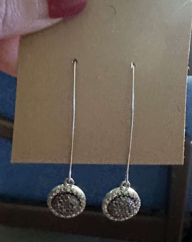 sparkly dangle earrings