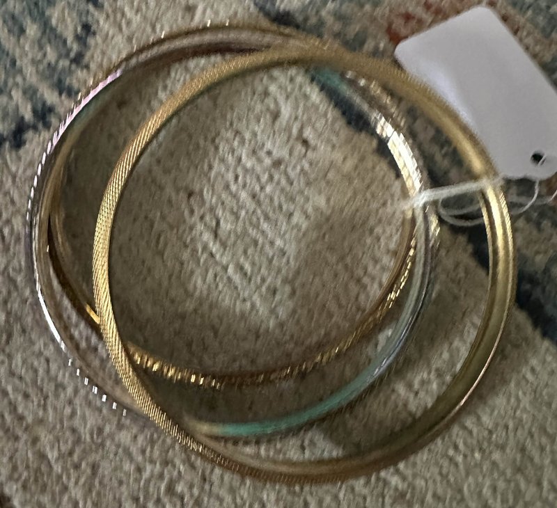 mixed metal bangles