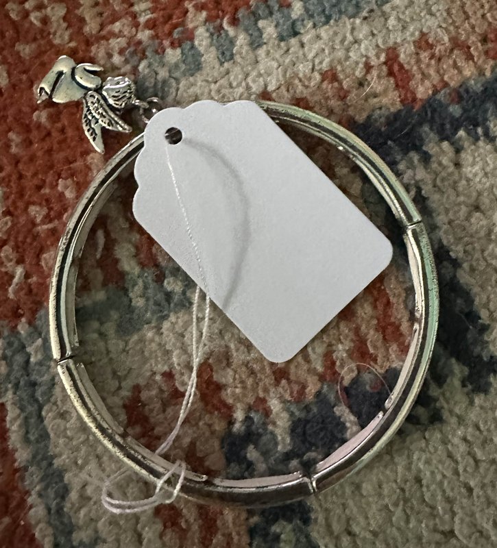 silver stretchy bracelet