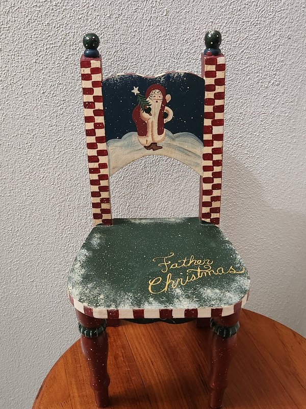 Vintage Father Christmas chair
